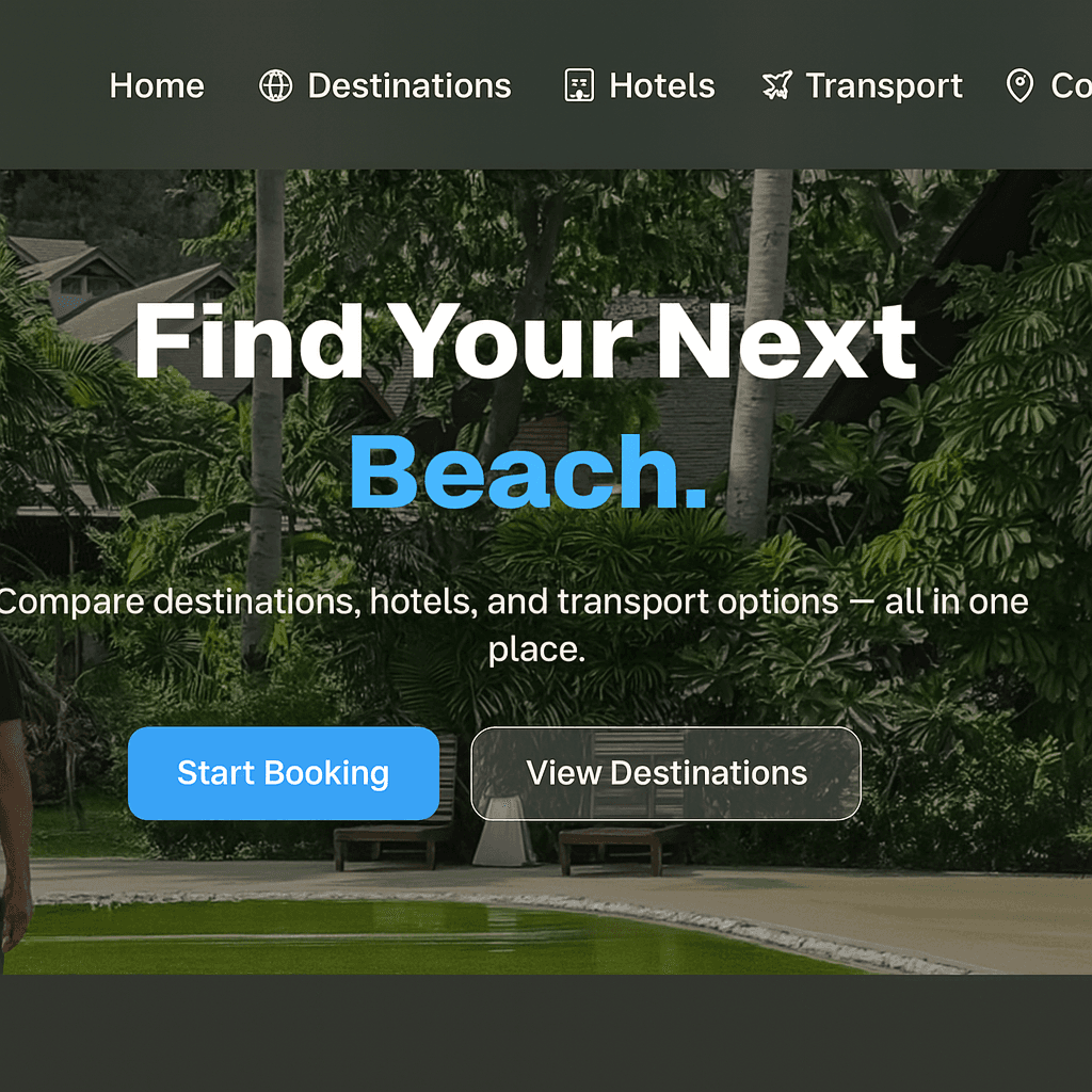 Vacation Findr Website banner