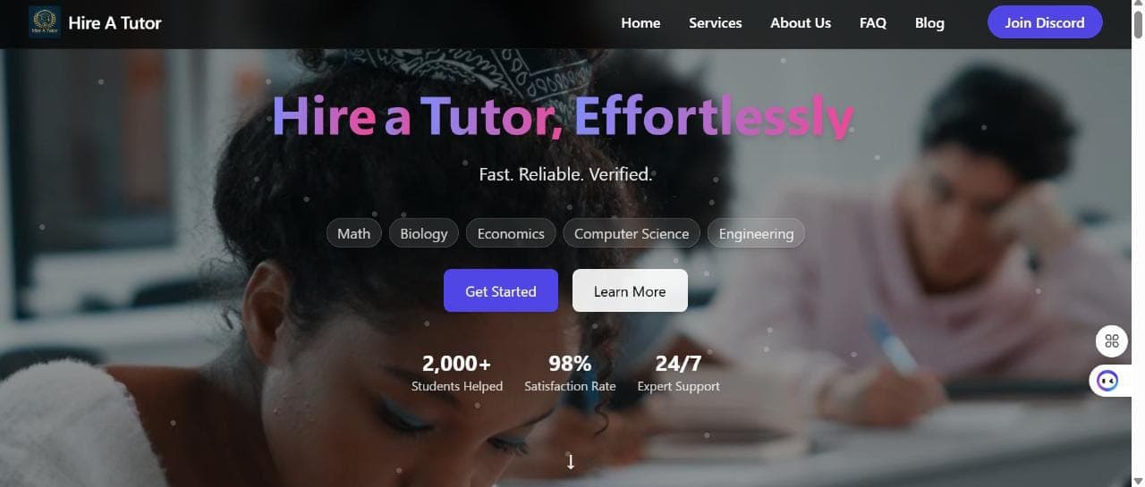 HireATutor Online banner